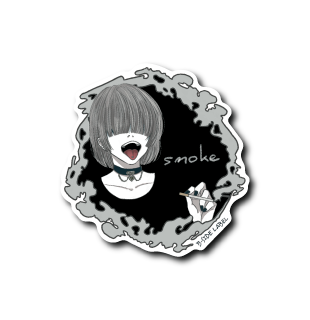 smoke女子(白髪)