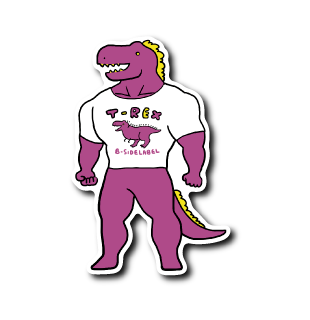ゆるゴツ恐竜(紫)