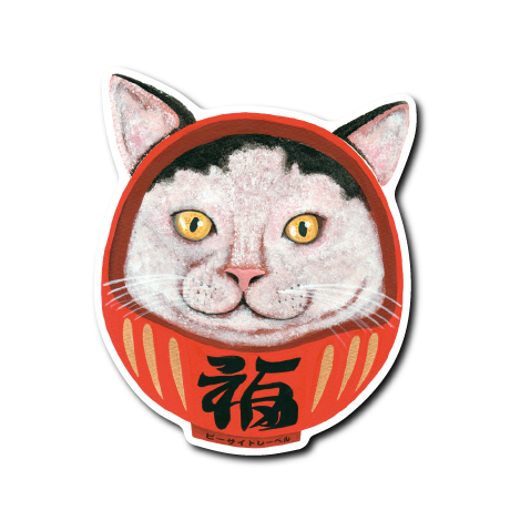 猫ダルマ(ハチワレ)