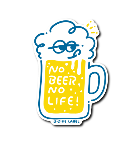 NO BEER LIFE(白フチ顔あり)