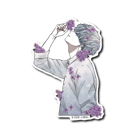 ライラック男子(白シャツ)