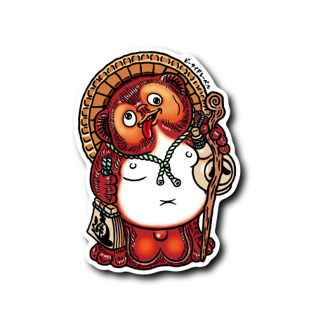 へべれけたぬき(カラー)