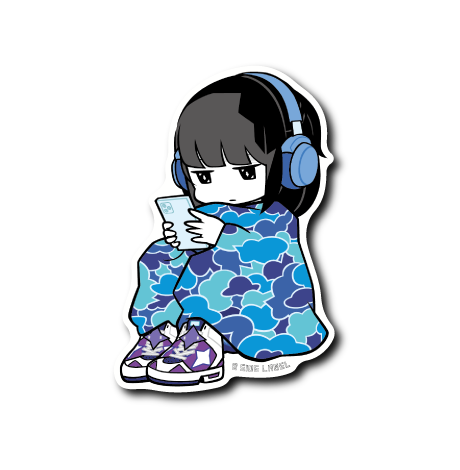 三角座り(迷彩)