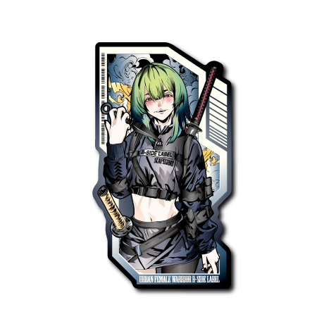 Urban female warrior苦無(黒フチ）