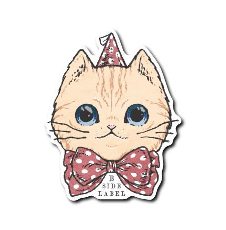 おめかしねこ(茶猫)