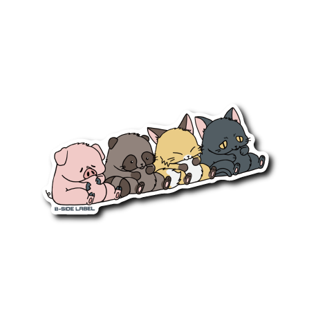 こぶたぬきつねこ(向き右)