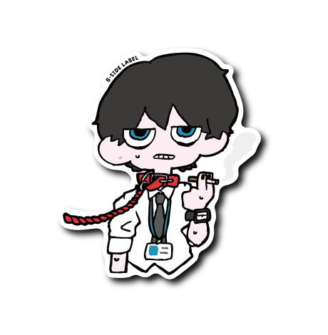 会社の犬(黒髪)