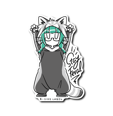 FERAL緑ガール(服グレー)