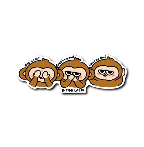 ジト目三猿(英語)