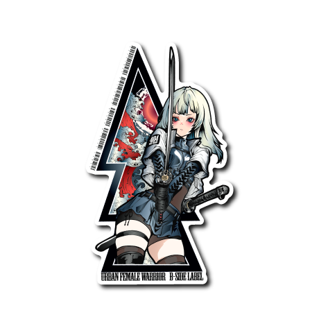 Urban female正面刀(白フチ)