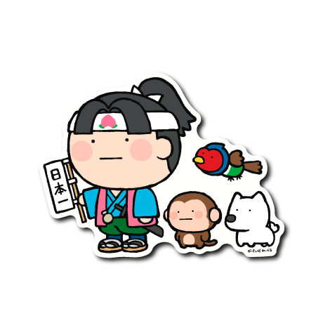 昔話　ももたろうピアス 昔話ももたろうピアス