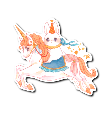 ユニ＆うさちゃん(赤帽子)