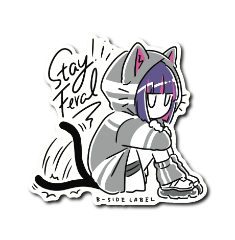 FERAL紫ガール(服グレー)