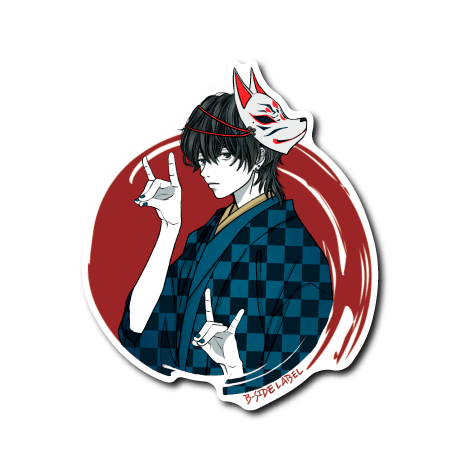 狐面男子(黒面)