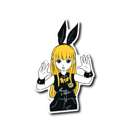 手上げバニーガール(黄)