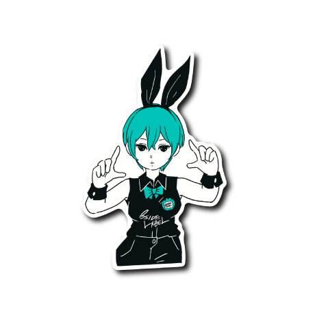 手上げバニーガール(緑)