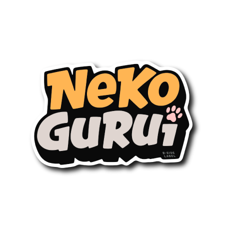 NEKO GURUI(黄・灰文字)