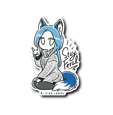 FERAL青ガール(服グレー)