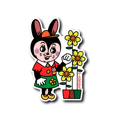 前歯アニマル女子(花あり)