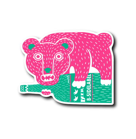 BEER BEAR(熊ピンク)