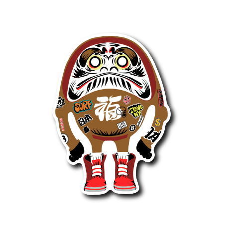 ブーツダルマ(茶)