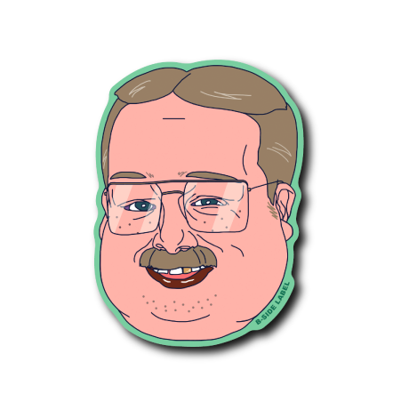 金髪四角メガネ男