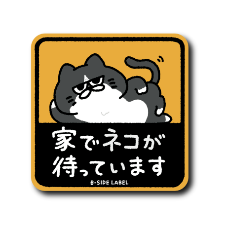 ジト目ネコが待っています(黒)