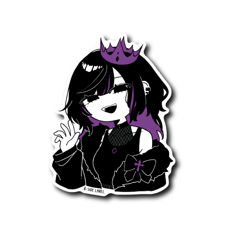 真っ黒王冠女子(紫)