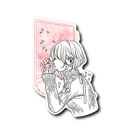 窓際の彼女(赤)