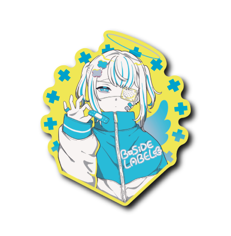 ジャージ眼帯天使(青服)