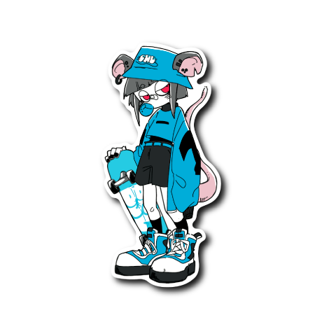 ストリートねずみちゃん(ブルー)