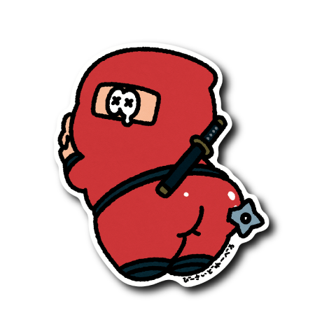 ぷりけっつ忍者(赤)