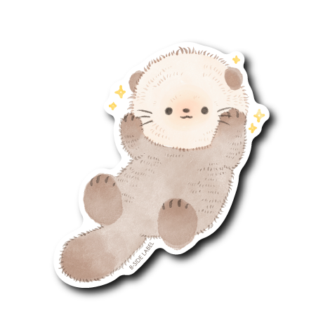 ほっぺむにラッコ(口閉じ)