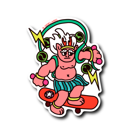 風神雷神(体赤)