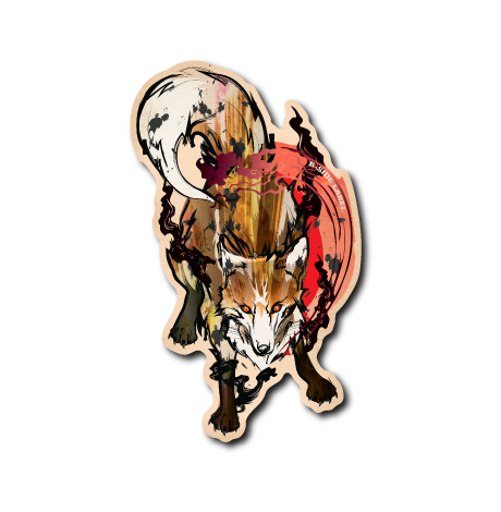 traditional狐(ベージュフチ)
