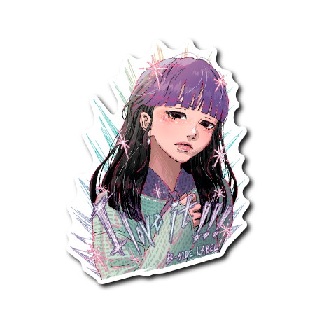 黒目萌え袖女子(I love)