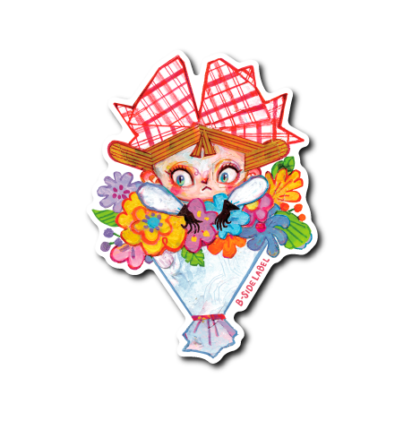 花束女子
