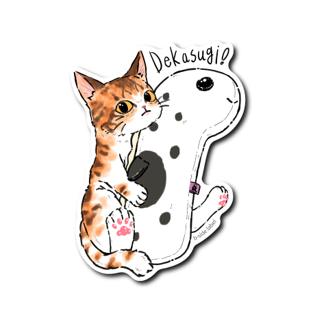 猫と友達のチンアナゴ(茶･白黒)