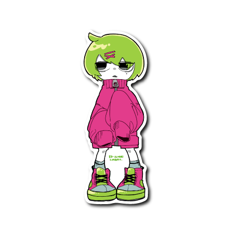 ゆるだぼジャージ(緑髪)
