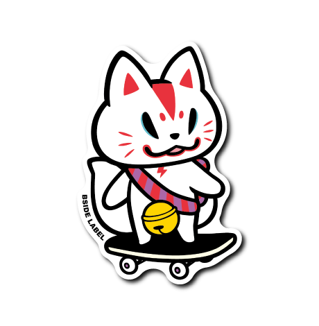 おいなりスケボー(白)