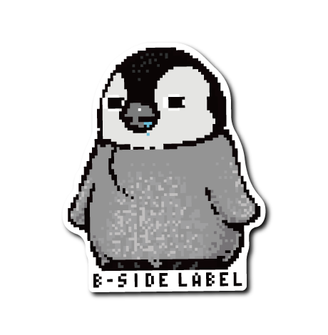 ドットペンギン(白黒)