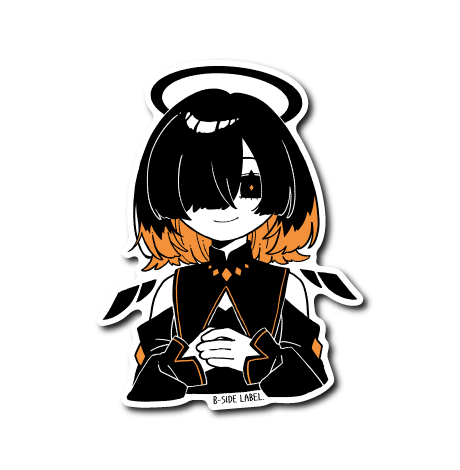 真っ黒目隠れ天使(橙)