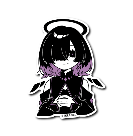 真っ黒目隠れ天使(紫)