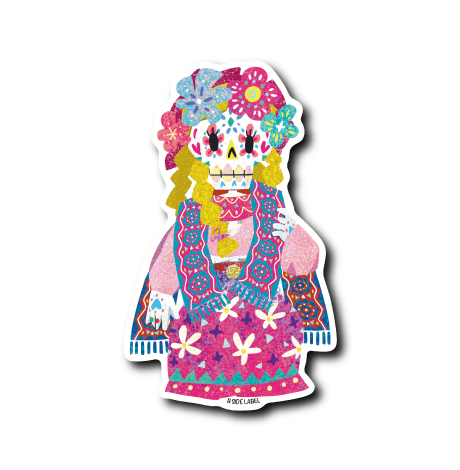 死者の日ガイコツ(花女)