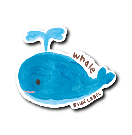 ゆる〜いクジラ(白フチ)