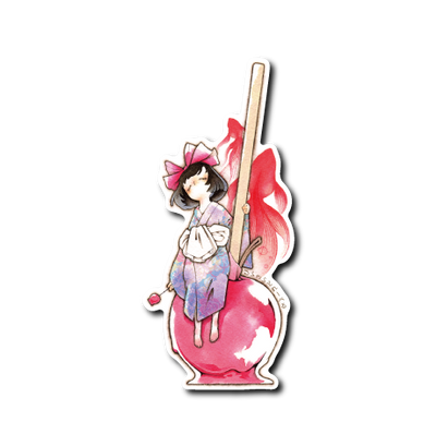 リンゴ飴少女