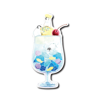 ペンギン琥珀糖ソーダ(鳥型)