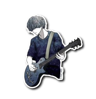 ギタリスト男子