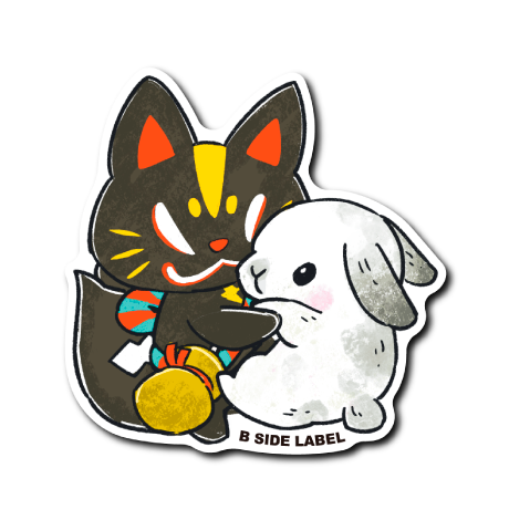 (うさぎ企画)おいなり黒糖うさぎハグ