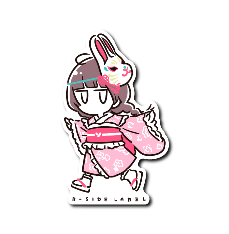 (うさぎ企画)デフォ桜柄のうさぎ少女